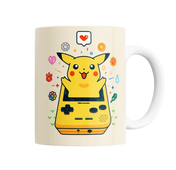 Taza de Cerámica Pokemon Pikachu Game Boy