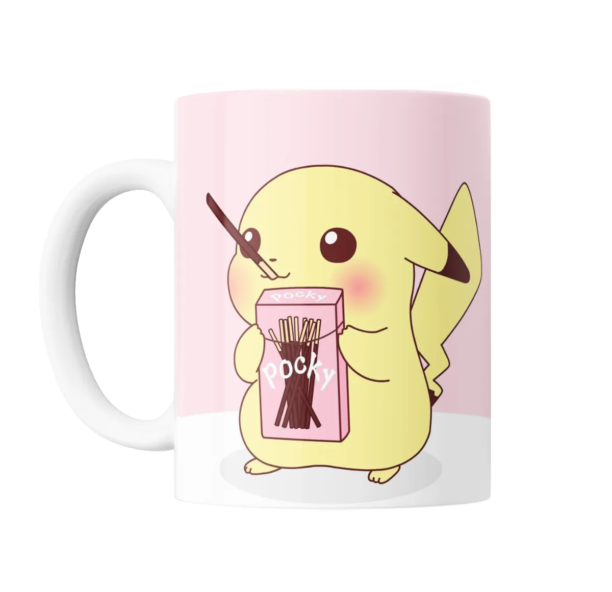 Taza de Cerámica Pokemon Pikachu Comiendo Pocky - vista 2