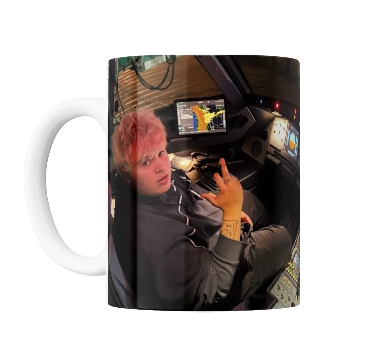 Taza de Cerámica Beni Marmol en Cabina - vista 2