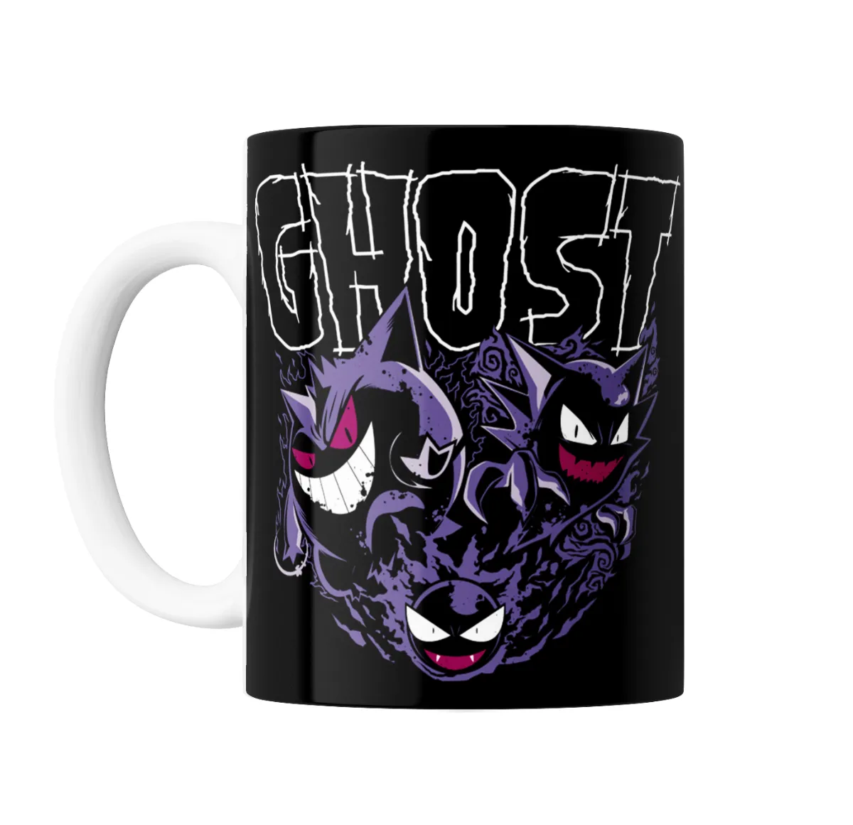 Taza de Cerámica Pokemon Gengar Haunter Gastly Ghost - vista 2
