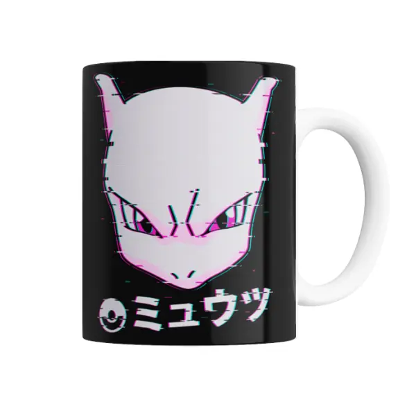 Taza de Cerámica Pokemon Mewtwo Glitch