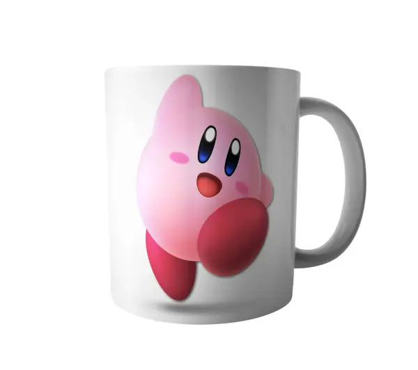 Taza de Cerámica Kirby Saltando