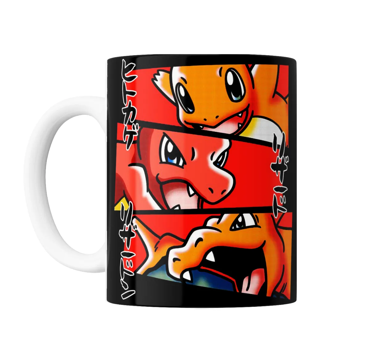 Taza de Cerámica Pokemon Evolución Charmander Charmeleon Charizard - vista 2