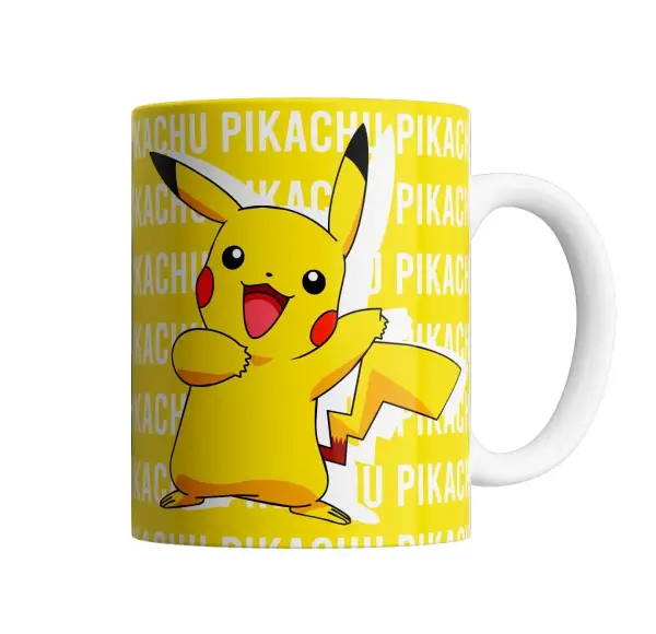Taza de Cerámica Pokemon Pikachu Diseño Amarillo