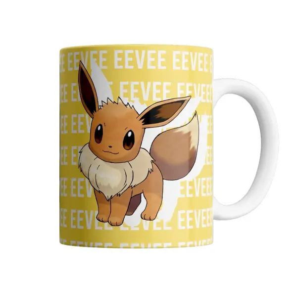 Taza de Cerámica Pokemon Eevee Amarillo