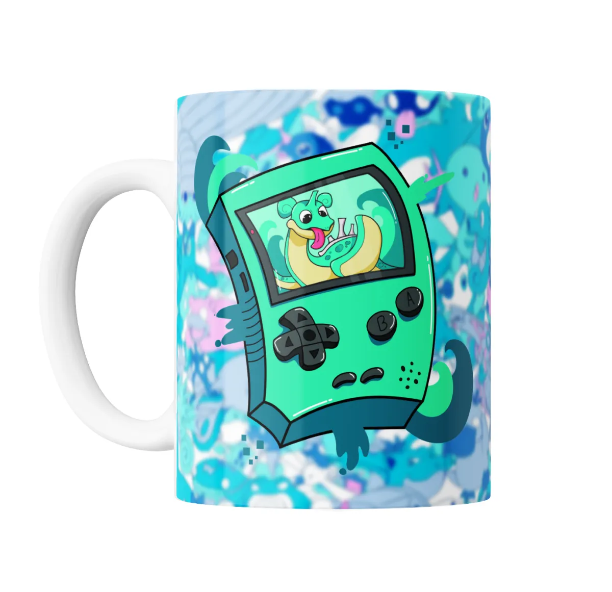 Taza de Cerámica Pokemon Game Boy Turquesa - vista 2