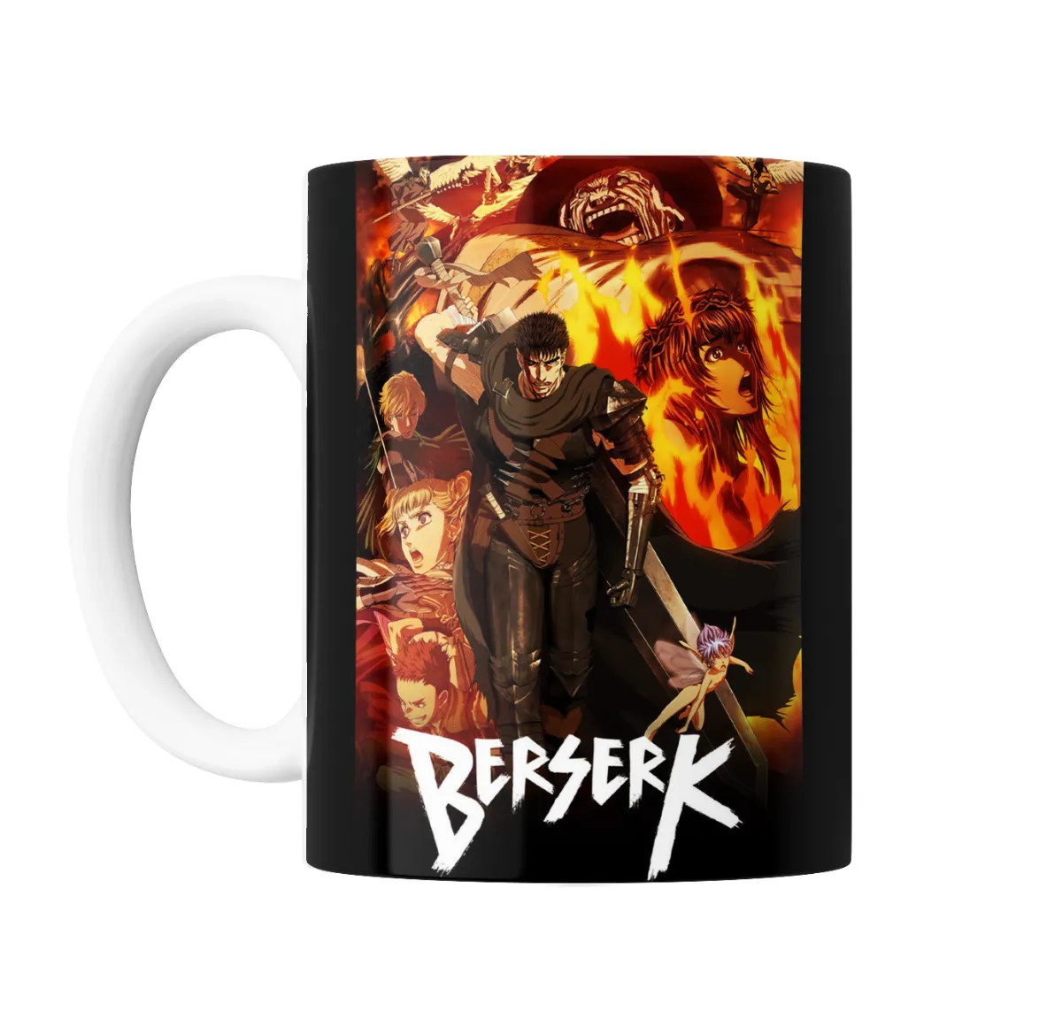Taza de Cerámica Berserk Guts y Casca - vista 2