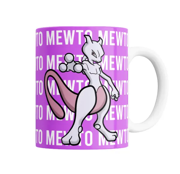 Taza de Cerámica Pokemon Mewtwo Violeta
