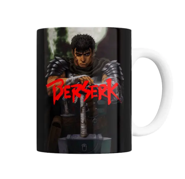 Taza de Cerámica Berserk Guts con Espada