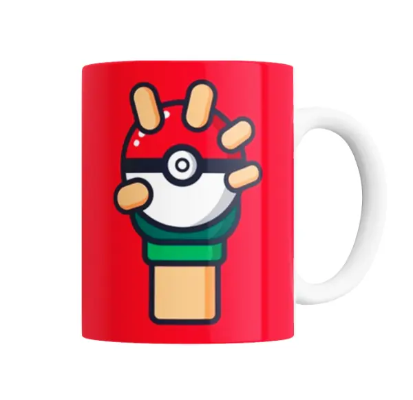 Taza de Cerámica Pokemon Pokebola con Manos