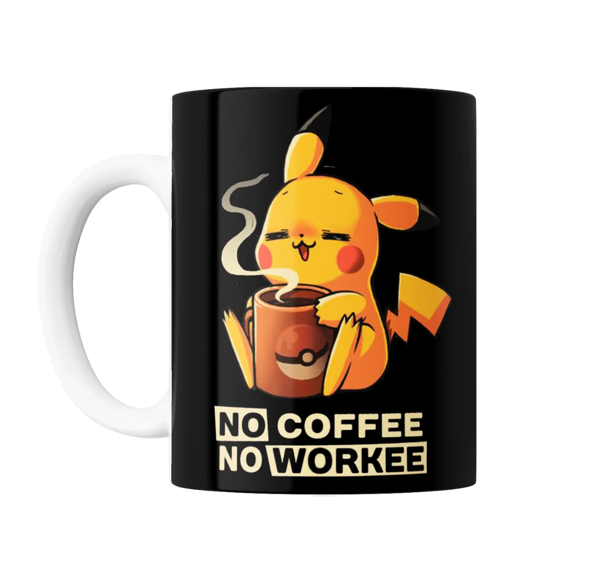 Taza de Cerámica Pokemon Pikachu No Coffee No Workee - vista 2