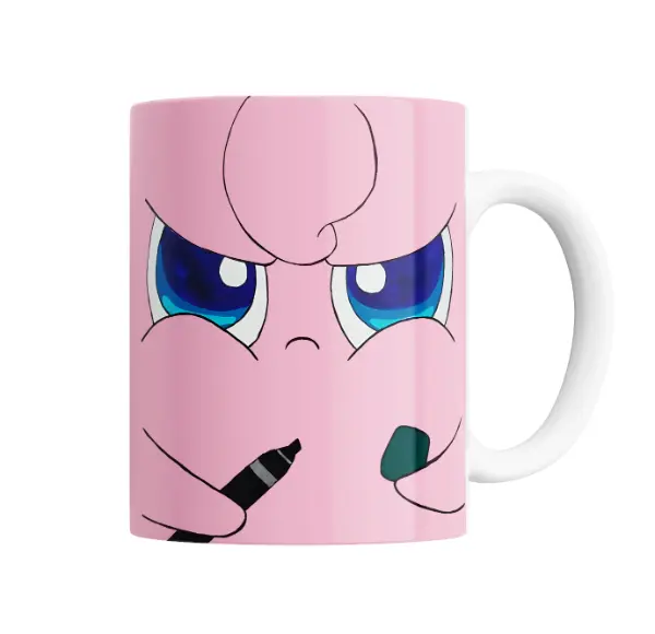 Taza de Cerámica Pokémon Mew Enojado