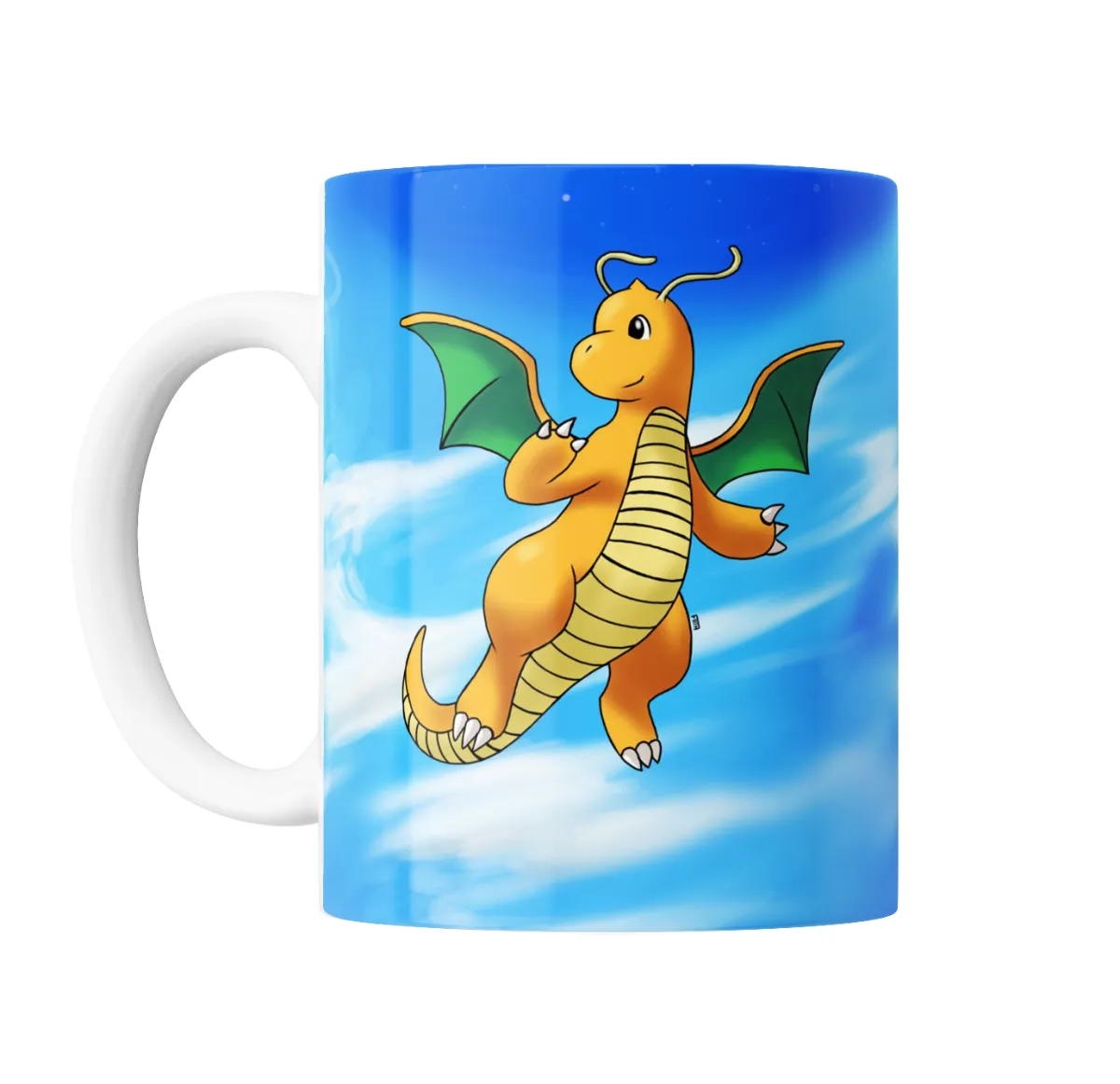 Taza de Cerámica Pokemon Dragonite en el Cielo - vista 2