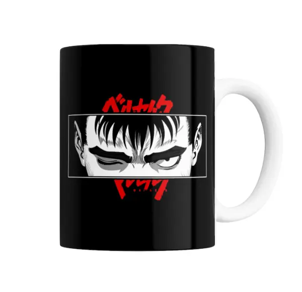 Taza de Cerámica Berserk Guts Mirada Intensa