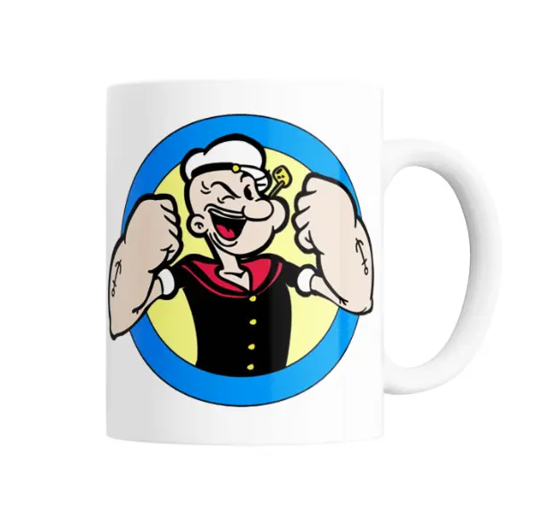 Taza de Cerámica Popeye el Marino Guiñando