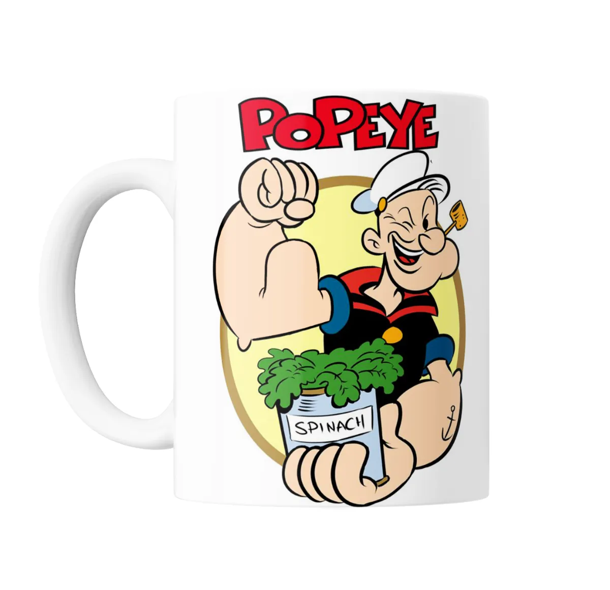Taza de Cerámica Popeye el Marino con Espinaca - vista 2