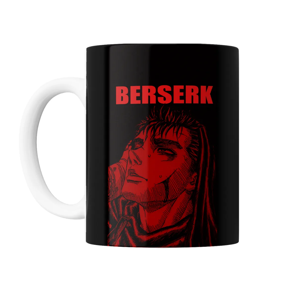 Taza de Cerámica Berserk Guts Llorando Rojo - vista 2