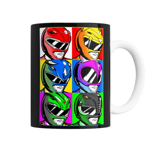 Taza de Cerámica Power Rangers Pop Art