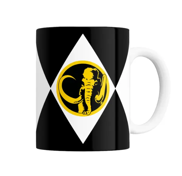 Taza de Cerámica Power Rangers Ranger Negro Mastodonte
