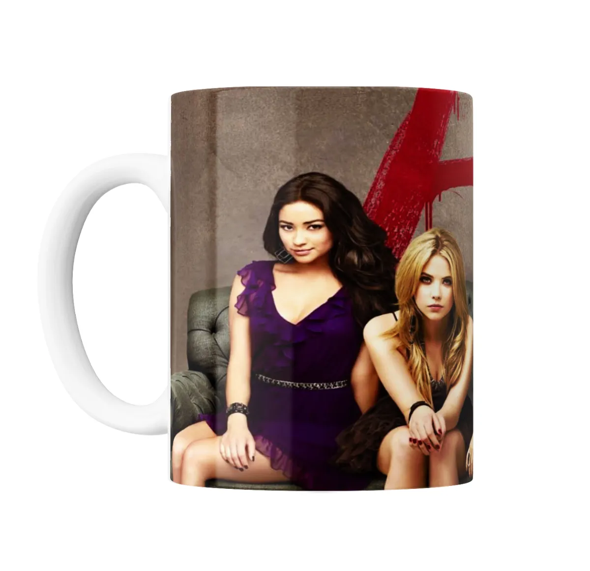Taza de Cerámica Pretty Little Liars Chicas con Marca Roja - vista 2