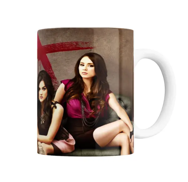 Taza de Cerámica Pretty Little Liars Chicas con Marca Roja