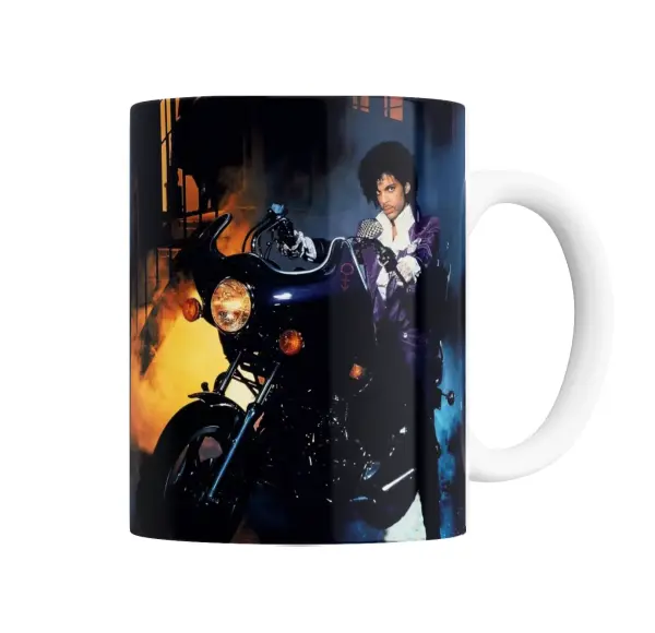 Taza de Cerámica Prince Motocicleta Morado
