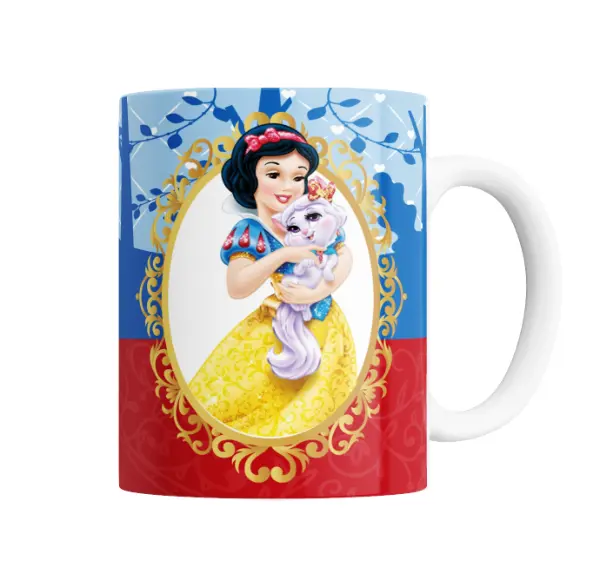 Taza de Cerámica Princesas Disney Blancanieves con Gatita