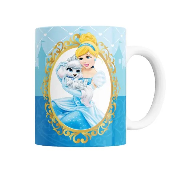 Taza de Cerámica Princesas Disney Cenicienta con perrito