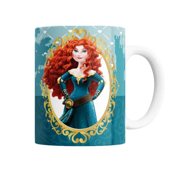 Taza de Cerámica Princesas Disney Merida Valiente