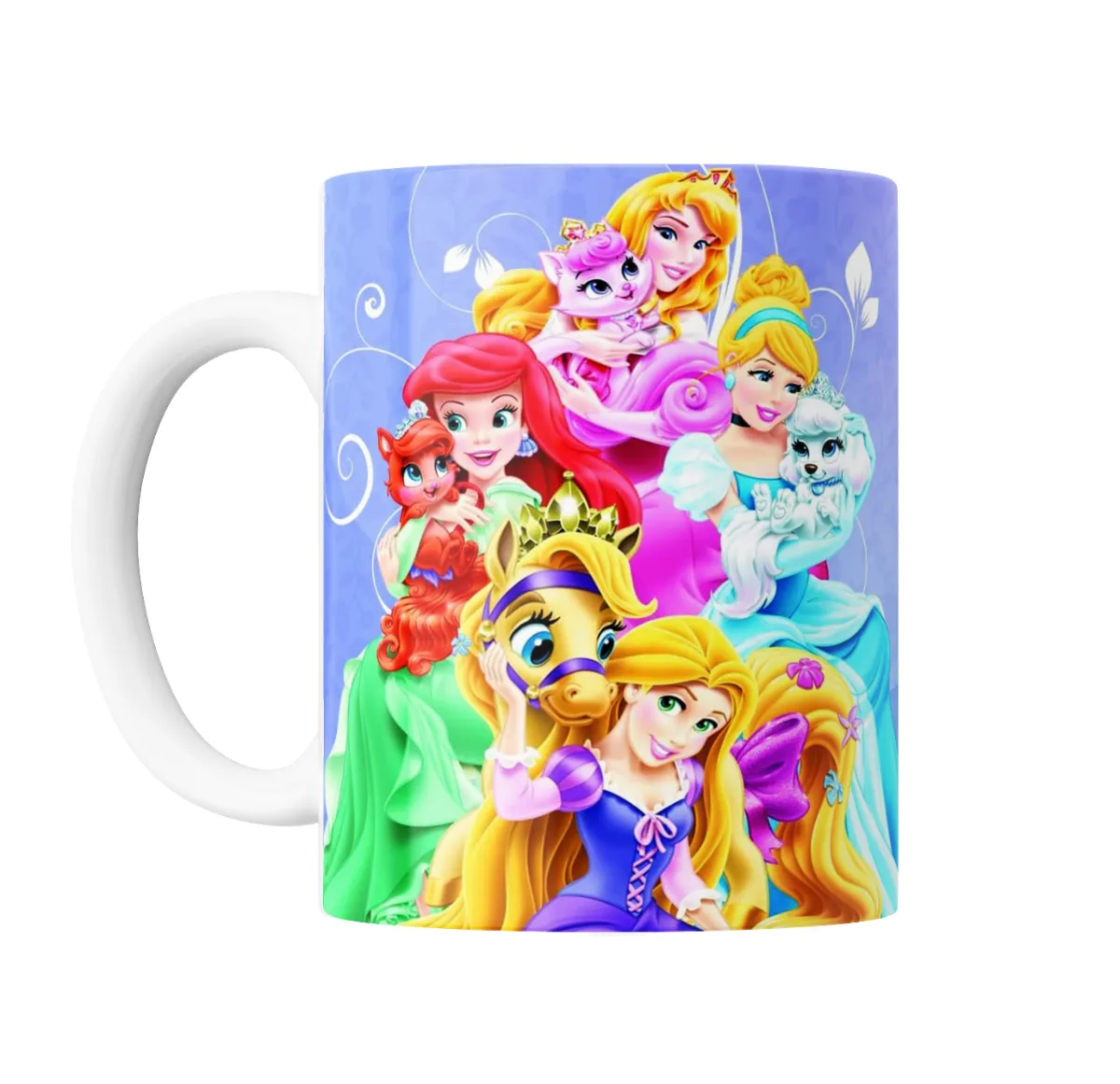 Taza de Cerámica Princesas Disney con Mascotas - vista 2