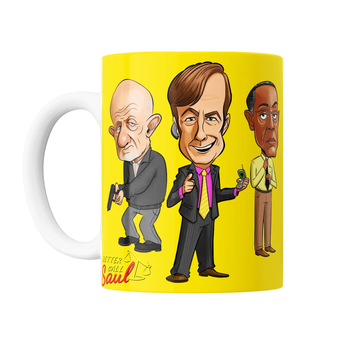 Taza de Cerámica Better Call Saul Personajes Caricatura - vista 2
