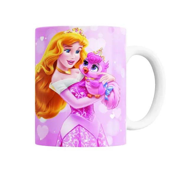 Taza de Cerámica Princesas Disney Aurora y Blush
