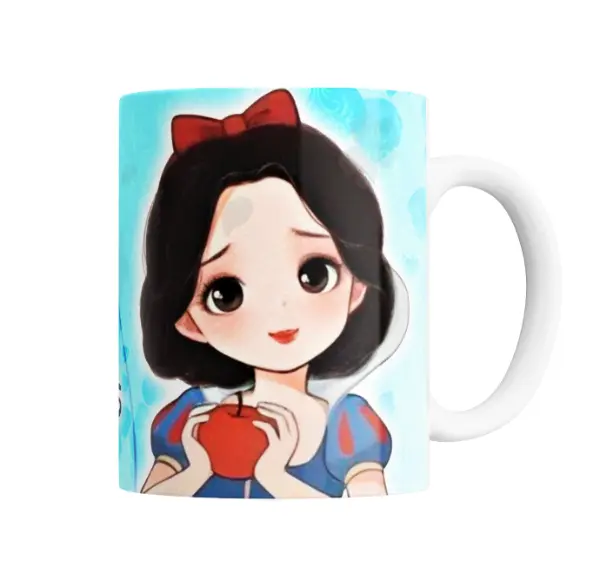 Taza de Cerámica Princesas Disney Blancanieves con Manzana