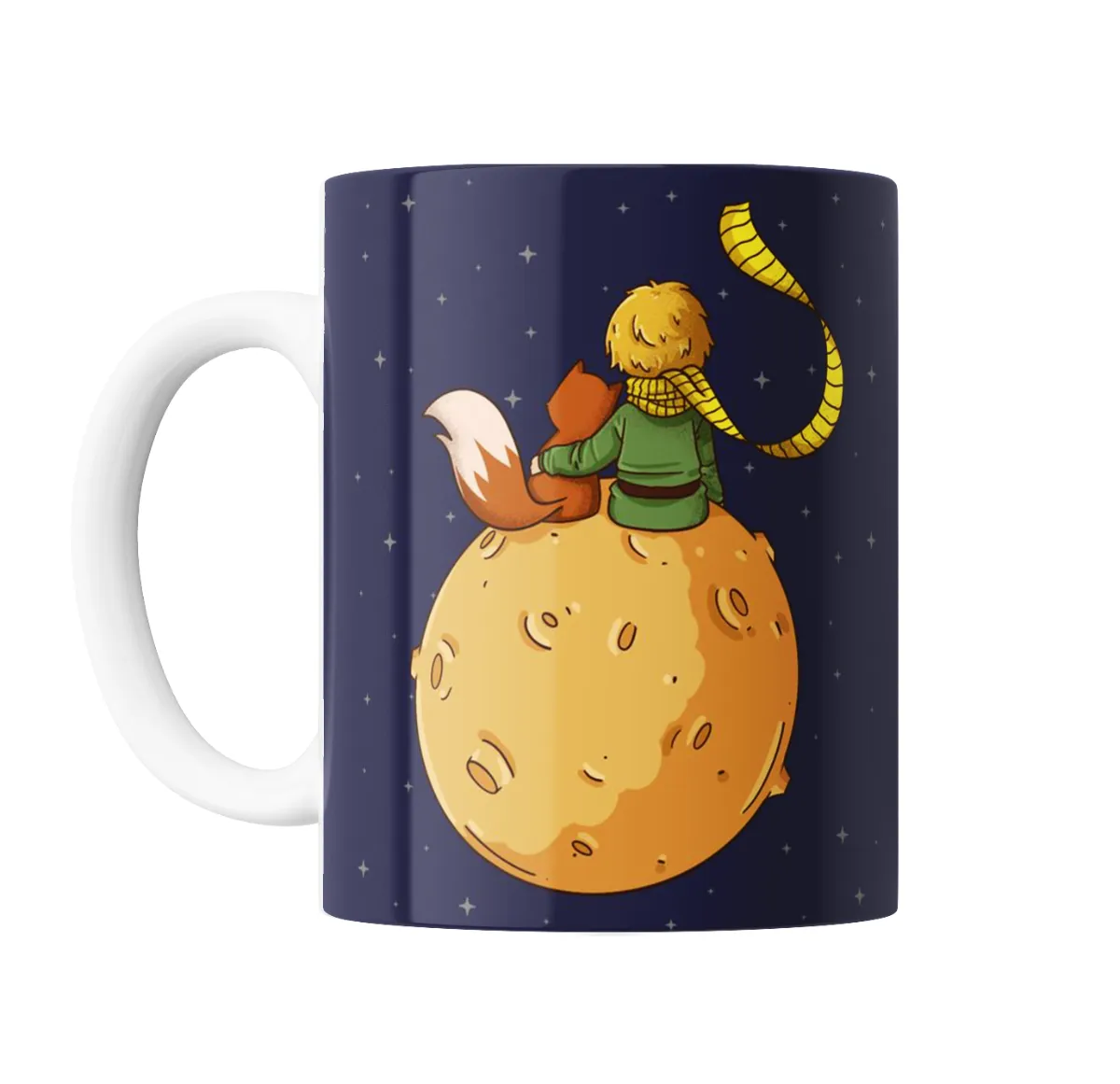 Taza de Cerámica Principito y el Zorro en el Asteroide - vista 2