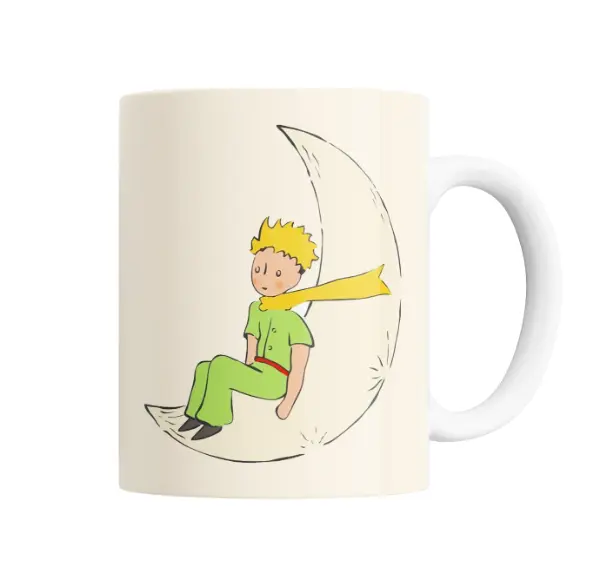 Taza de Cerámica Principito Sentado en la Luna