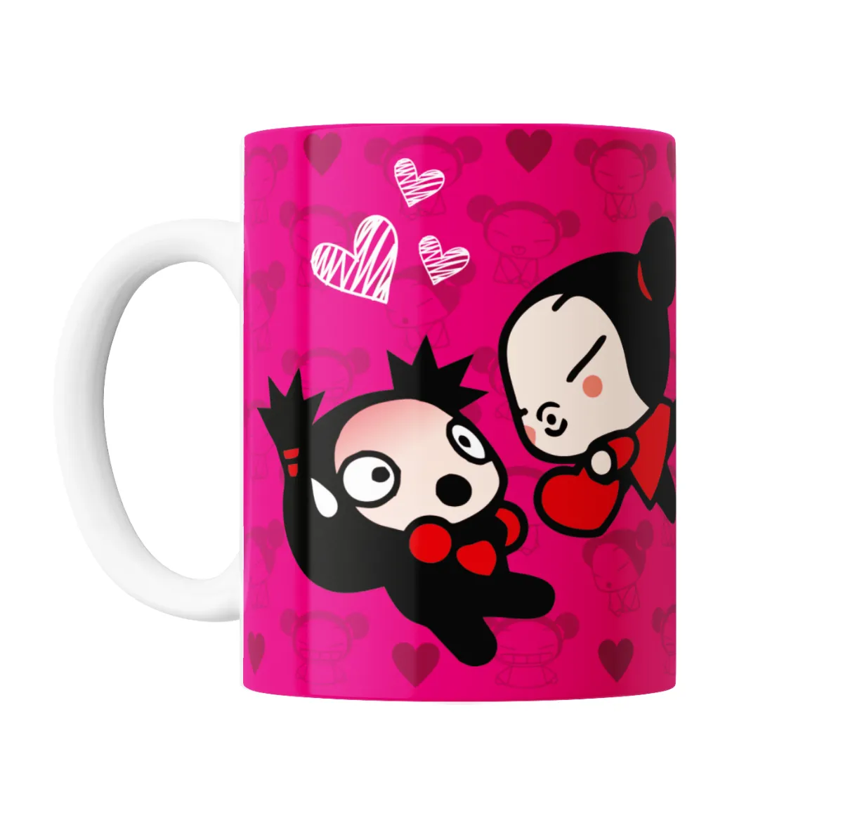 Taza de Cerámica Pucca Garu Enamorados - vista 2