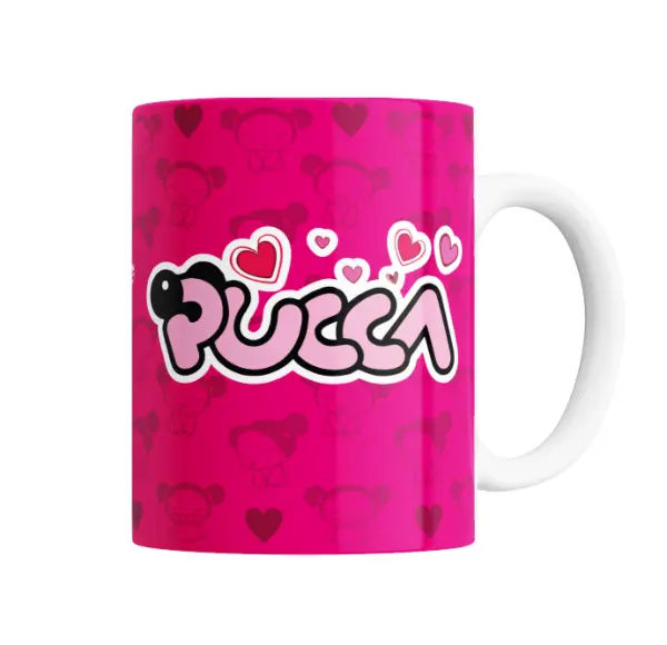 Taza de Cerámica Pucca Garu Enamorados