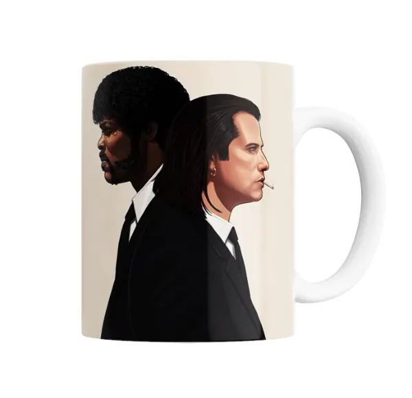Taza de Cerámica Pulp Fiction Jules y Vincent