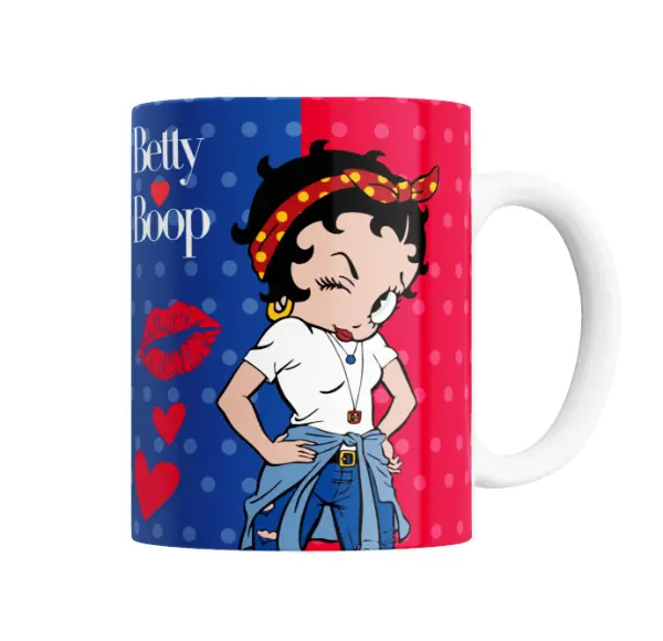 Taza de Cerámica Betty Boop Guiño Rockera