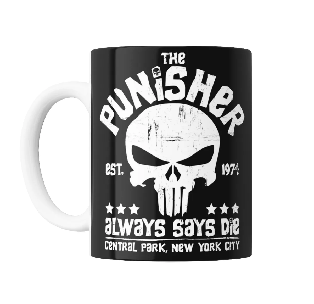 Taza de Cerámica Punisher Calavera Always Says Die Central Park - vista 2
