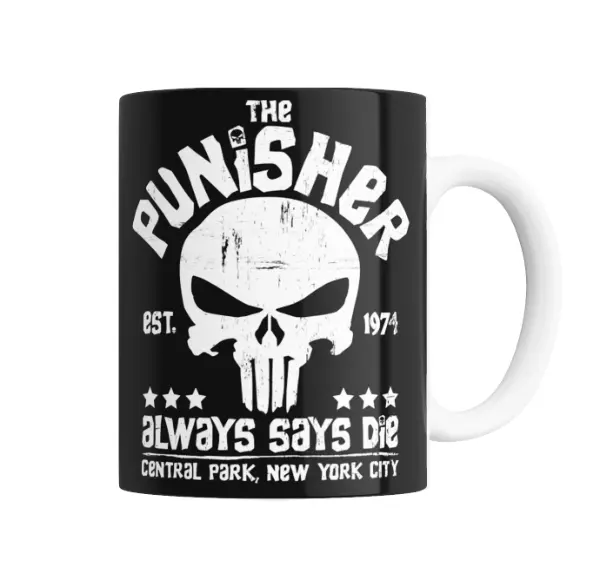 Taza de Cerámica Punisher Calavera Always Says Die Central Park