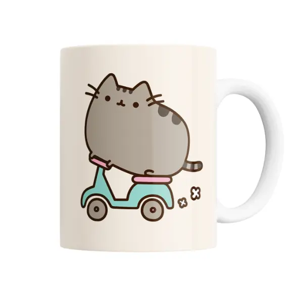 Taza de Cerámica Pusheen Cat en Scooter