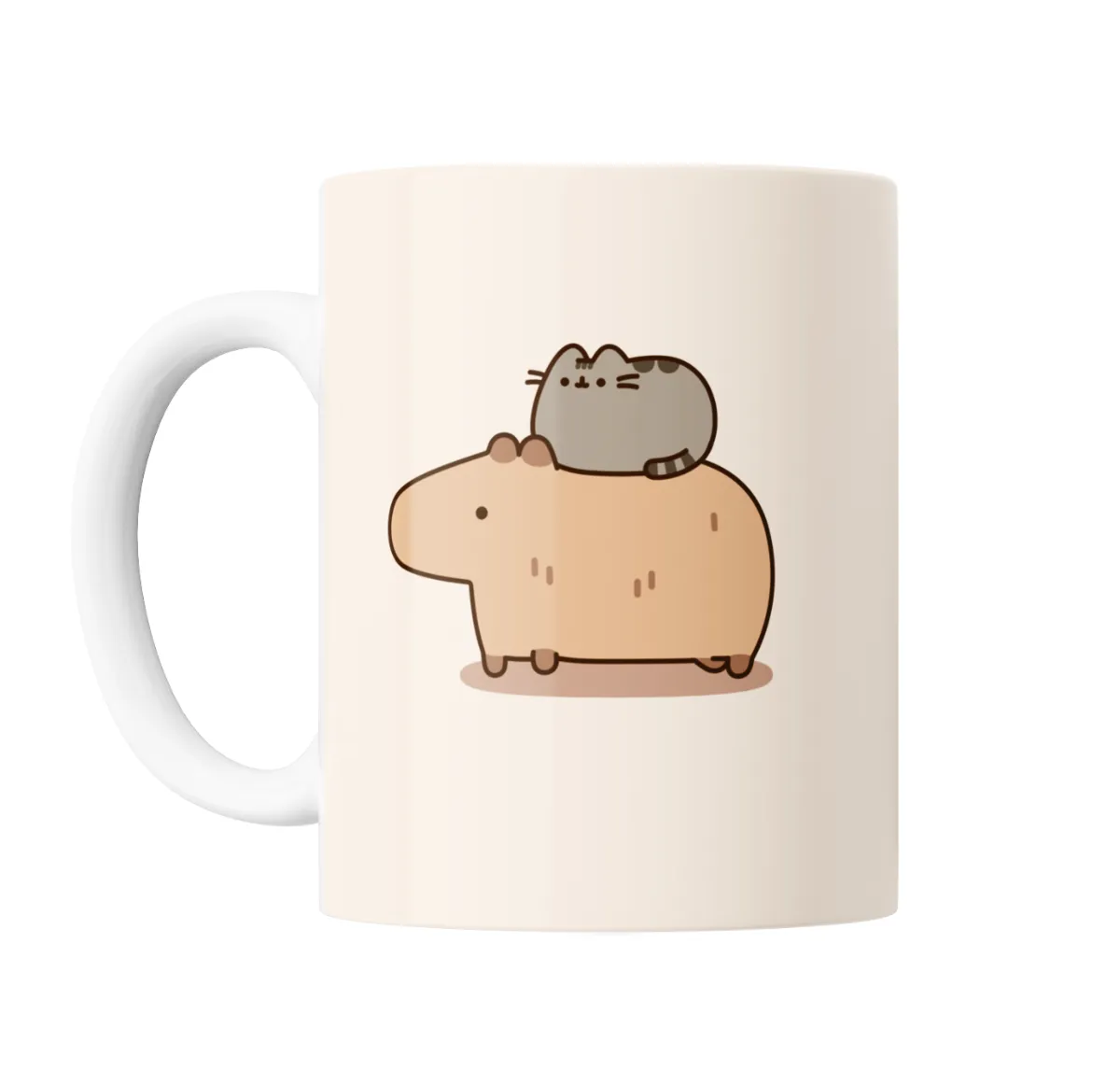 Taza de Cerámica Pusheen Cat sobre Capibara - vista 2