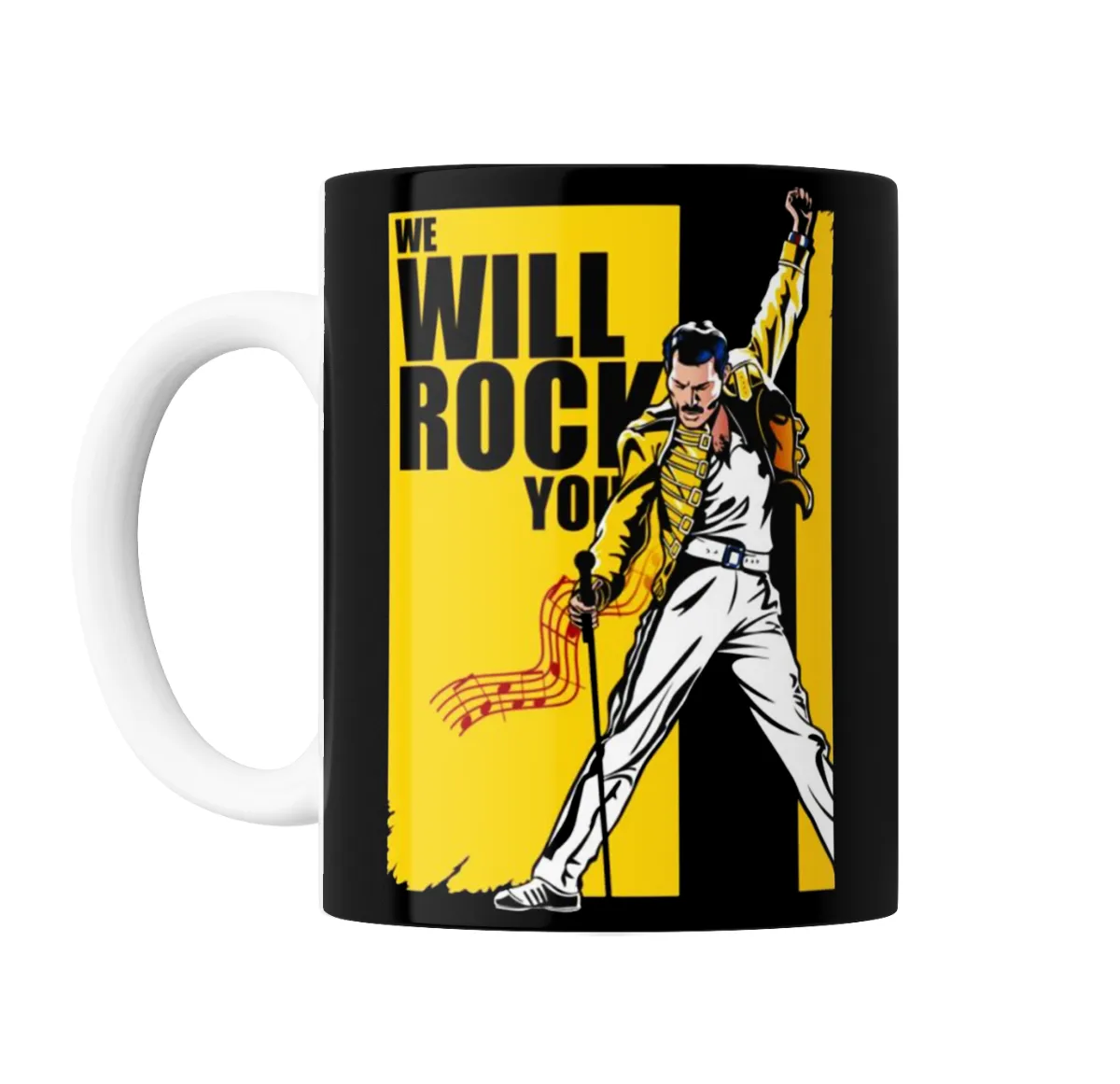 Taza de Cerámica Queen Freddie Mercury We Will Rock You - vista 2