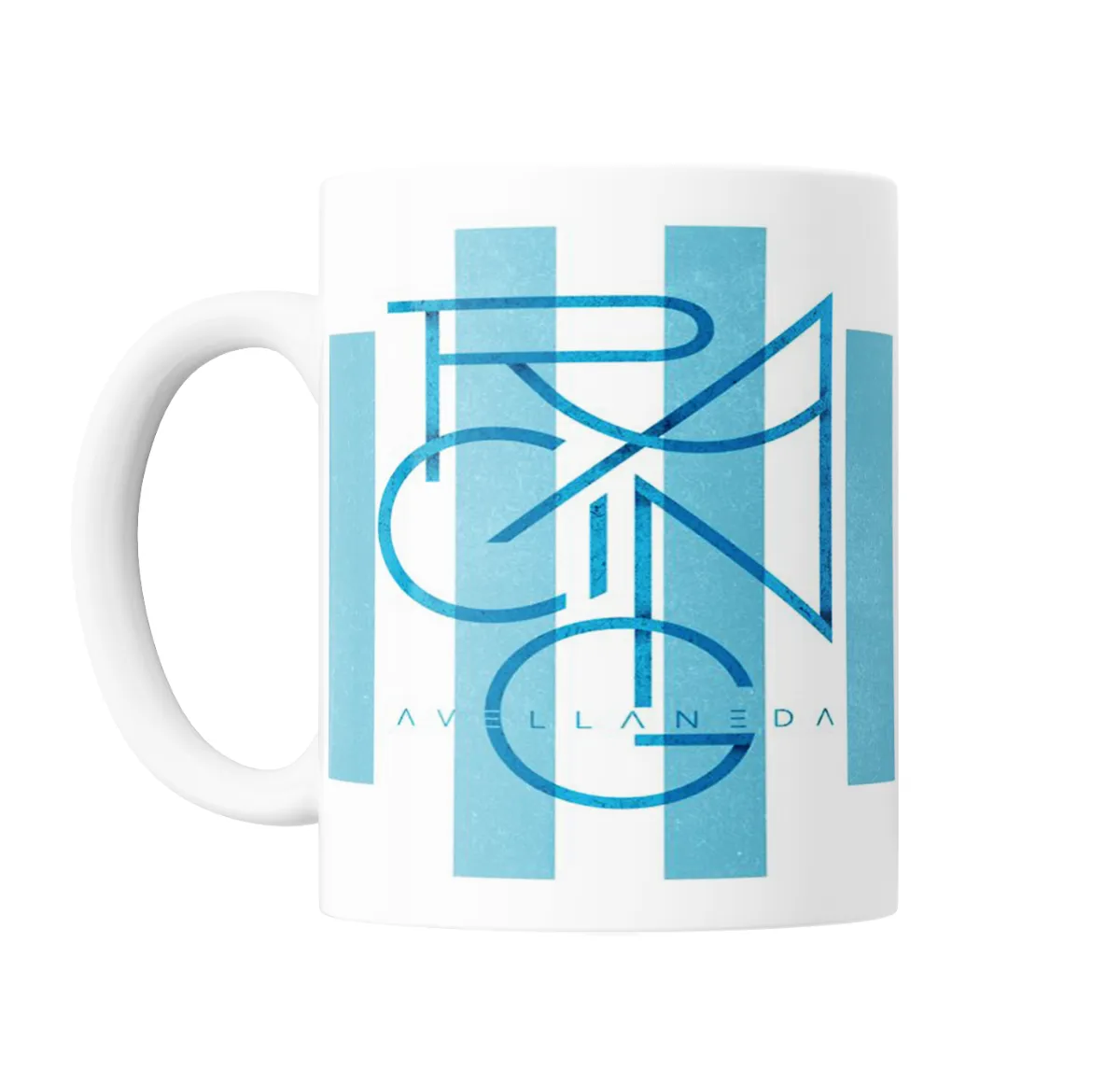 Taza de Cerámica Racing Club Avellaneda Logo Celeste - vista 2