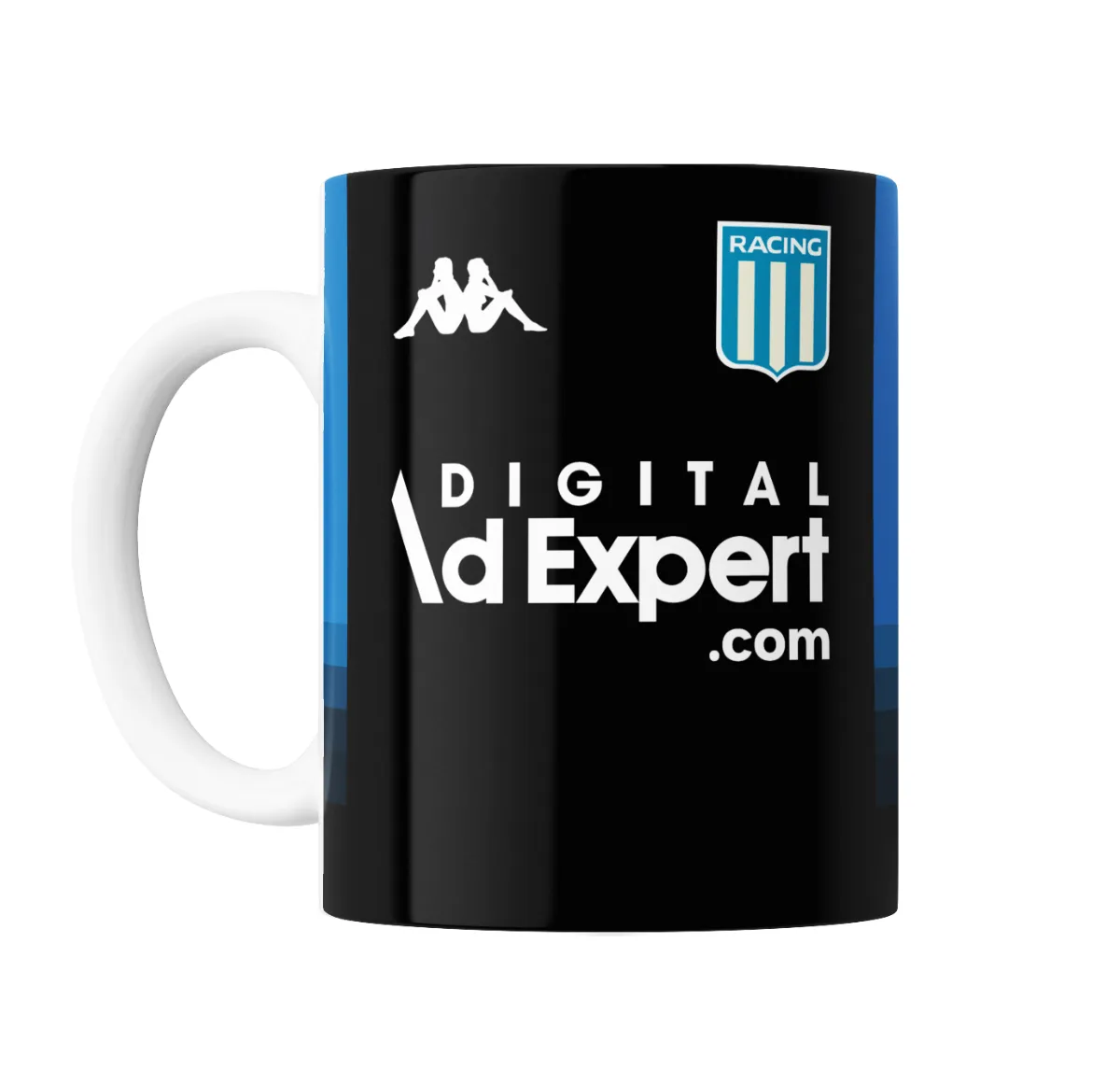 Taza de Cerámica Racing Club Camiseta Negra Kappa - vista 2