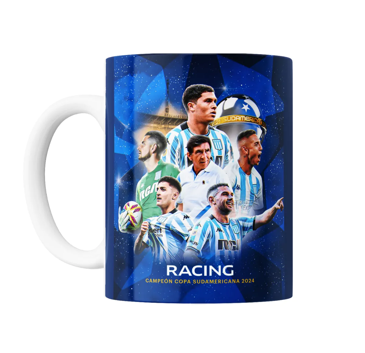 Taza de Cerámica Racing Campeón Copa Sudamericana 2024 - vista 2