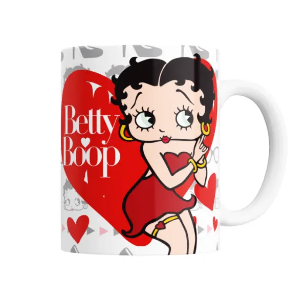 Taza de Cerámica Betty Boop Corazón Rojo