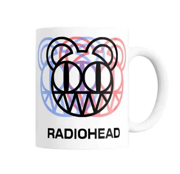 Taza de Cerámica RadioHead Oso Logo Multicolor