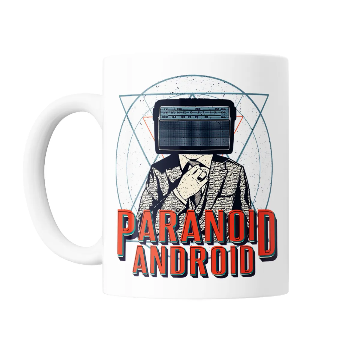 Taza de Cerámica RadioHead Paranoid Android Hombre Radio - vista 2